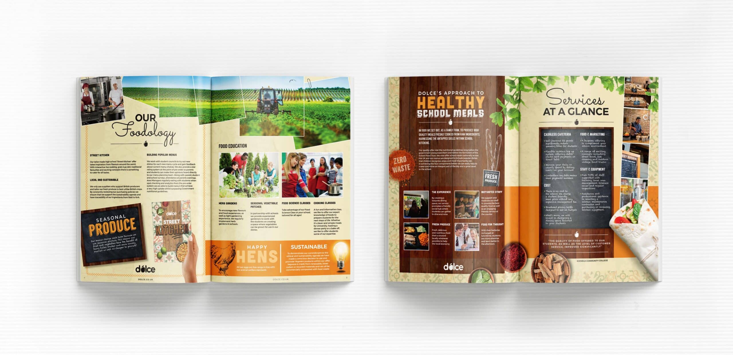 Dolce Schools Catering Brochure