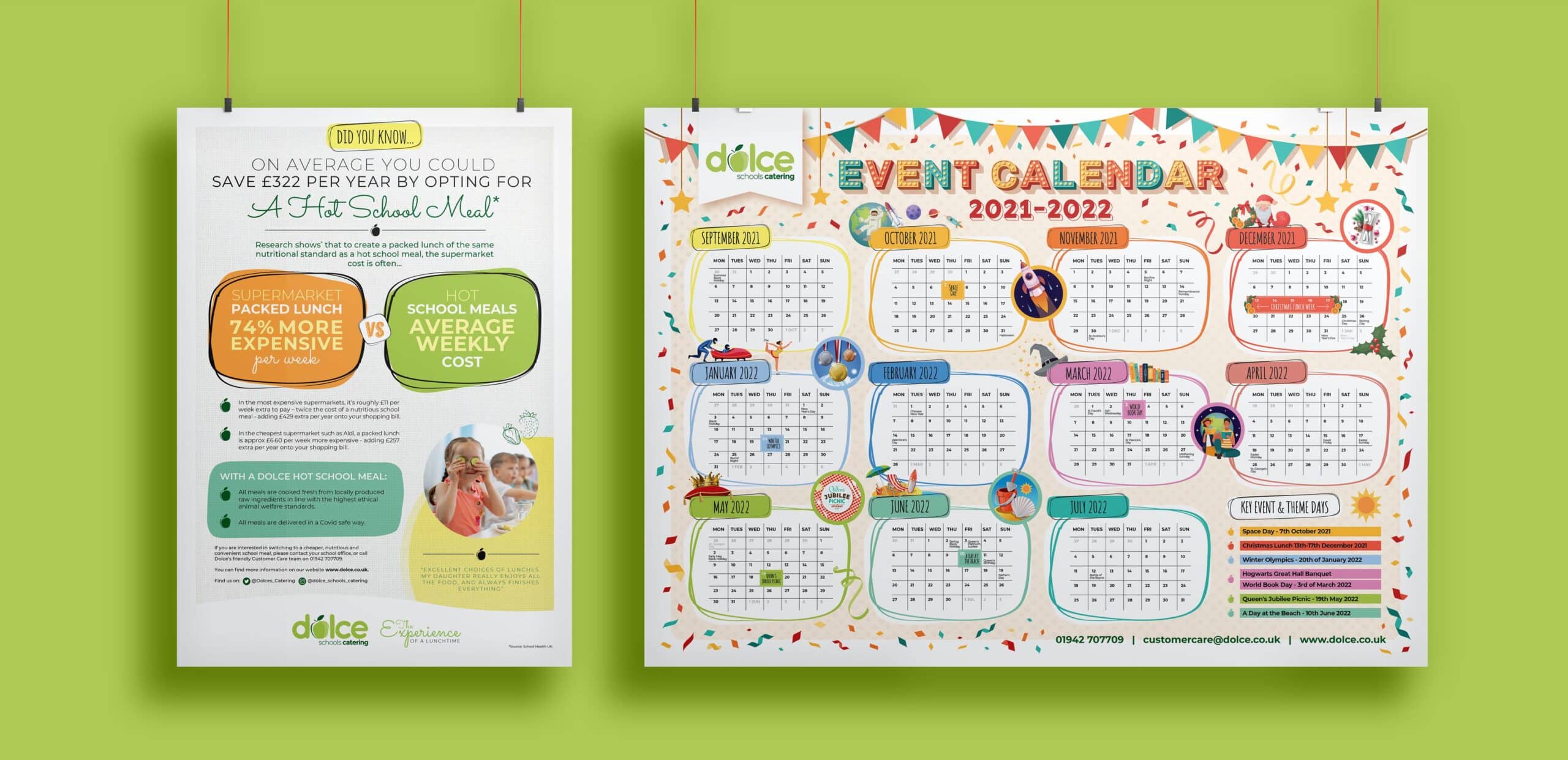 Dolce Schools Catering Event Calendar
