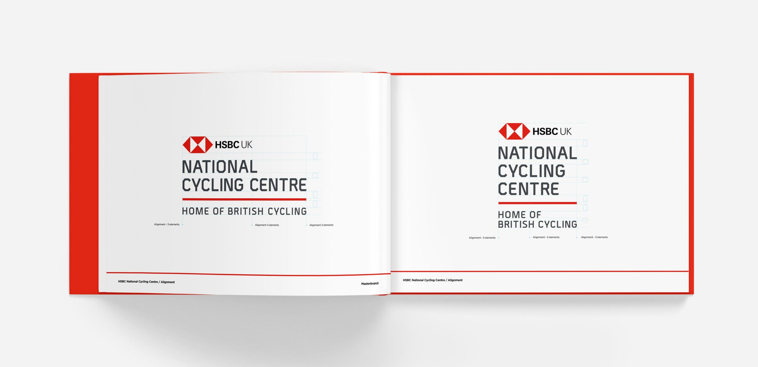 A Close Inside at the Branded Guidelines HSBC National Cycling Centre Brand Guidelines