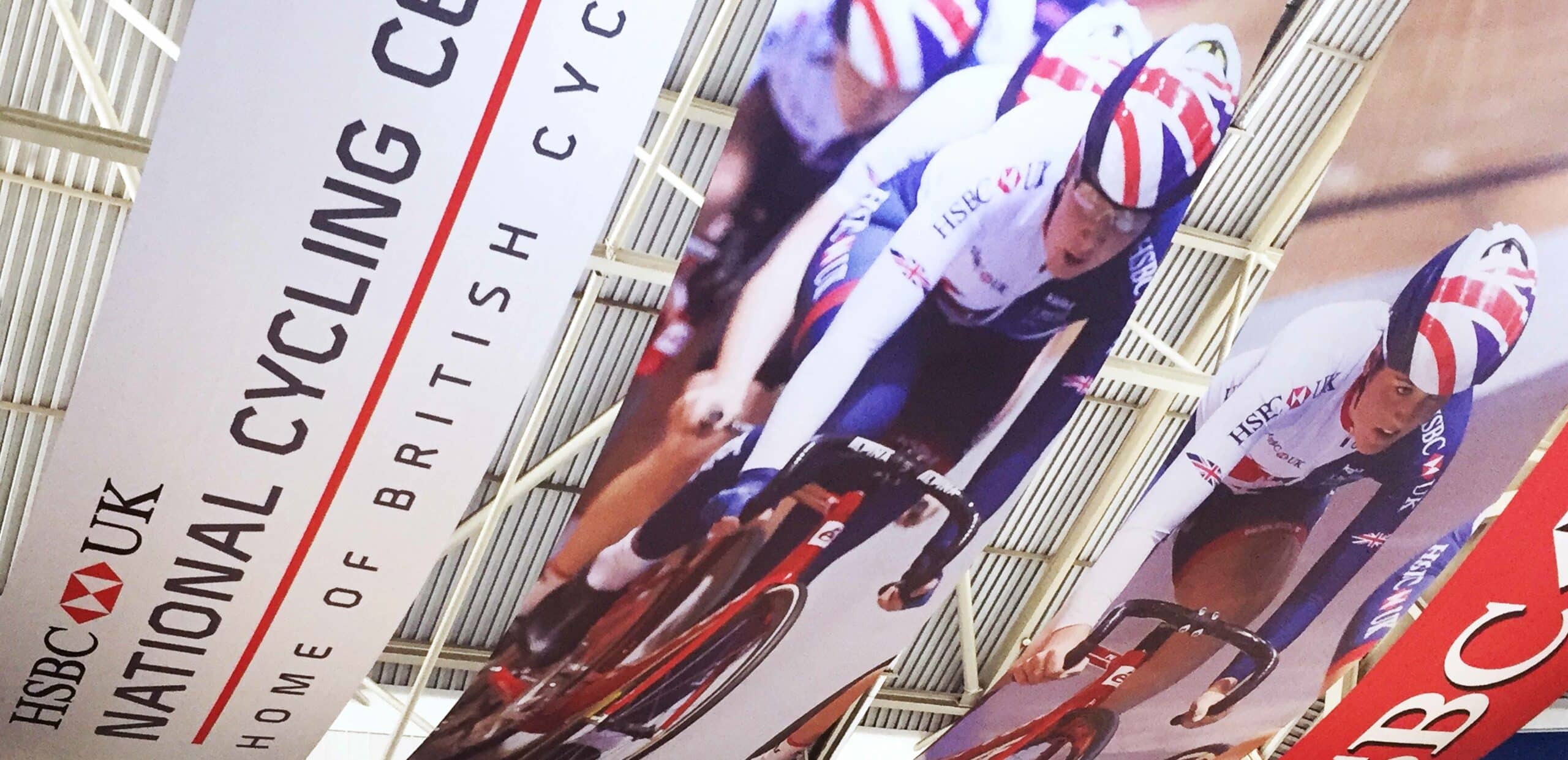 Inside View of Banners in HSBC UK National Cycling Centre