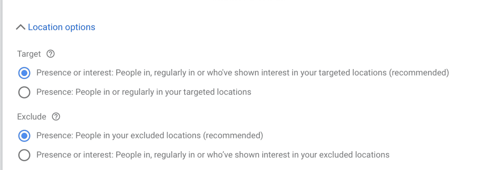 Geo-targeting on Google Ads