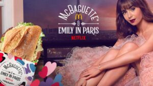 Emily in Paris and McDonalds colab